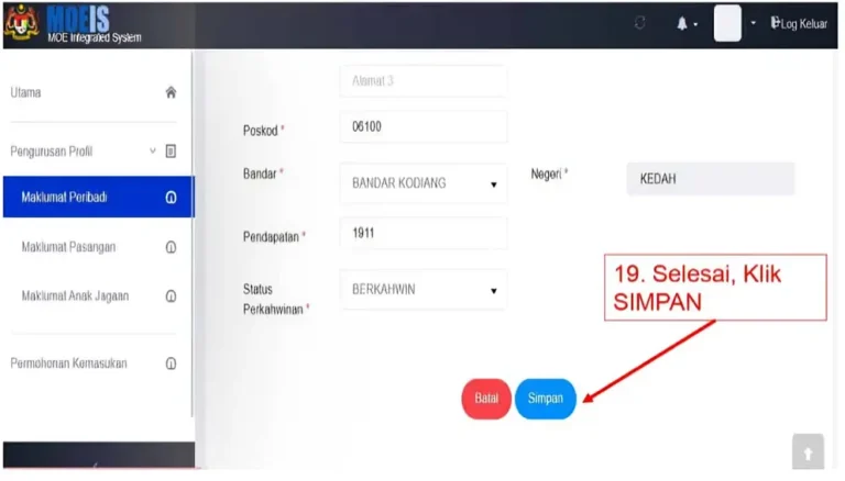 idme kpm pendaftaran tahun 1