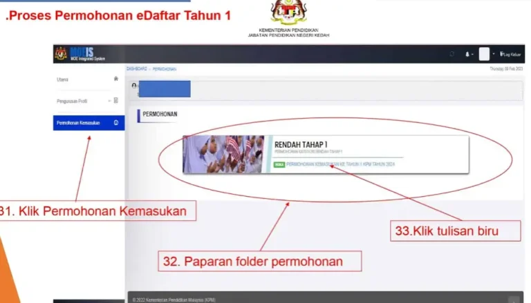 idme kpm pendaftaran tahun